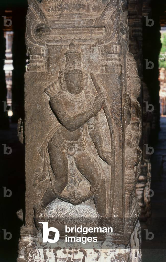 Indien: Die 100 Säulenhalle mit Skulpturen aus den Hindu-Epen Ramayana und Mahabaratha, Varadharaja Perumal (D