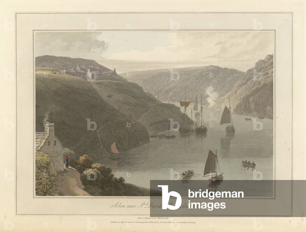 "Solva inlet", b/w