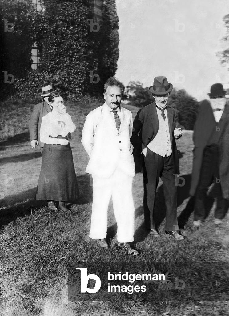 Albert Einstein und Hans Ludendorff, 1921 (s/w Foto)