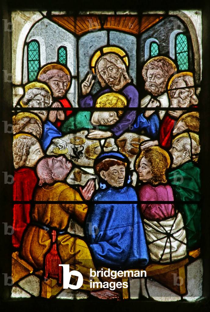 Das letzte Abendmahl, 1461 (Buntglas)