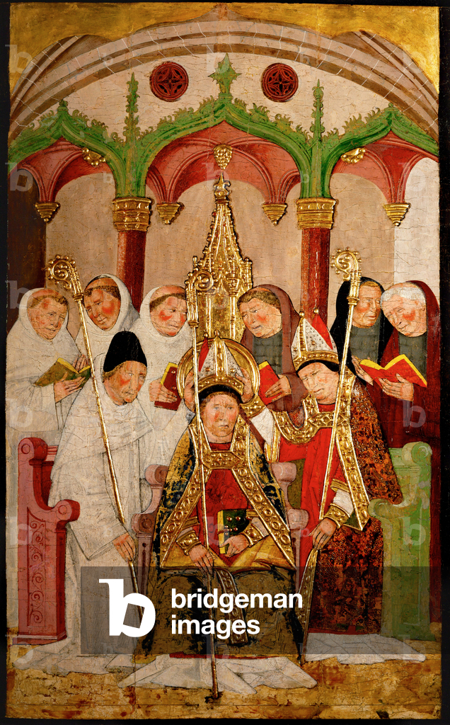 Consacrazione di un vescovo (olio su tavola)