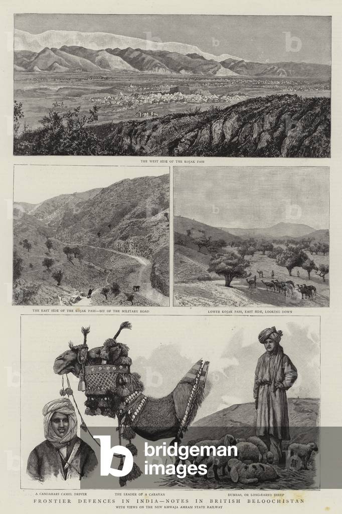 Frontier Defences in India, Notes in British Beloochistan (Gravur)