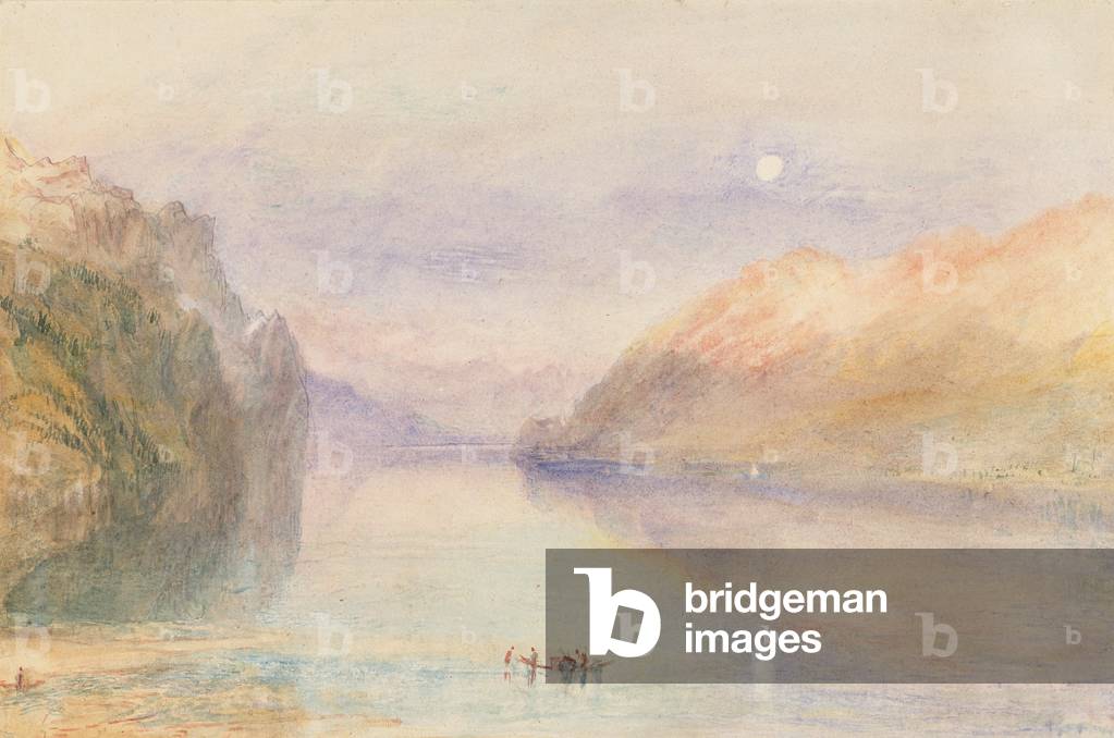 Immagine di Disegno "Un lago svizzero", c.1841 di Joseph Mallord William Turner