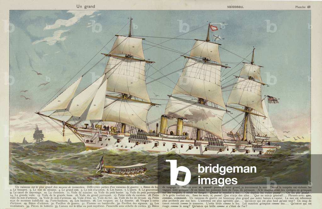 A large ship (chromolitho)