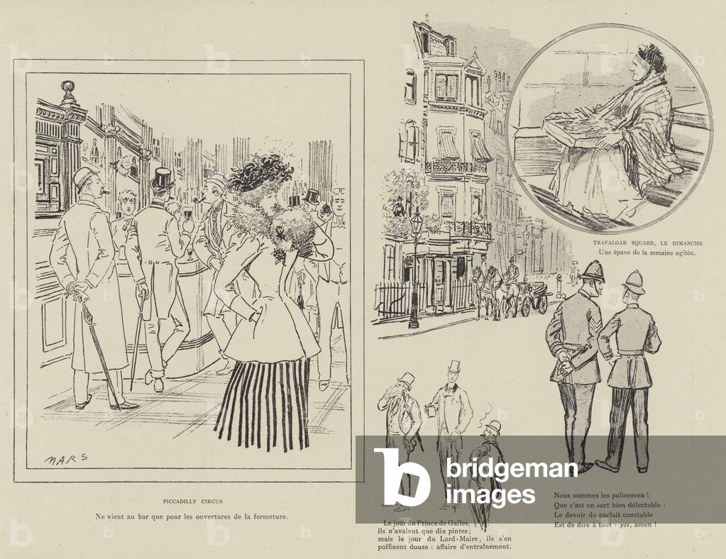 Illustrazione per La Vie De Londres di Mars (litho)