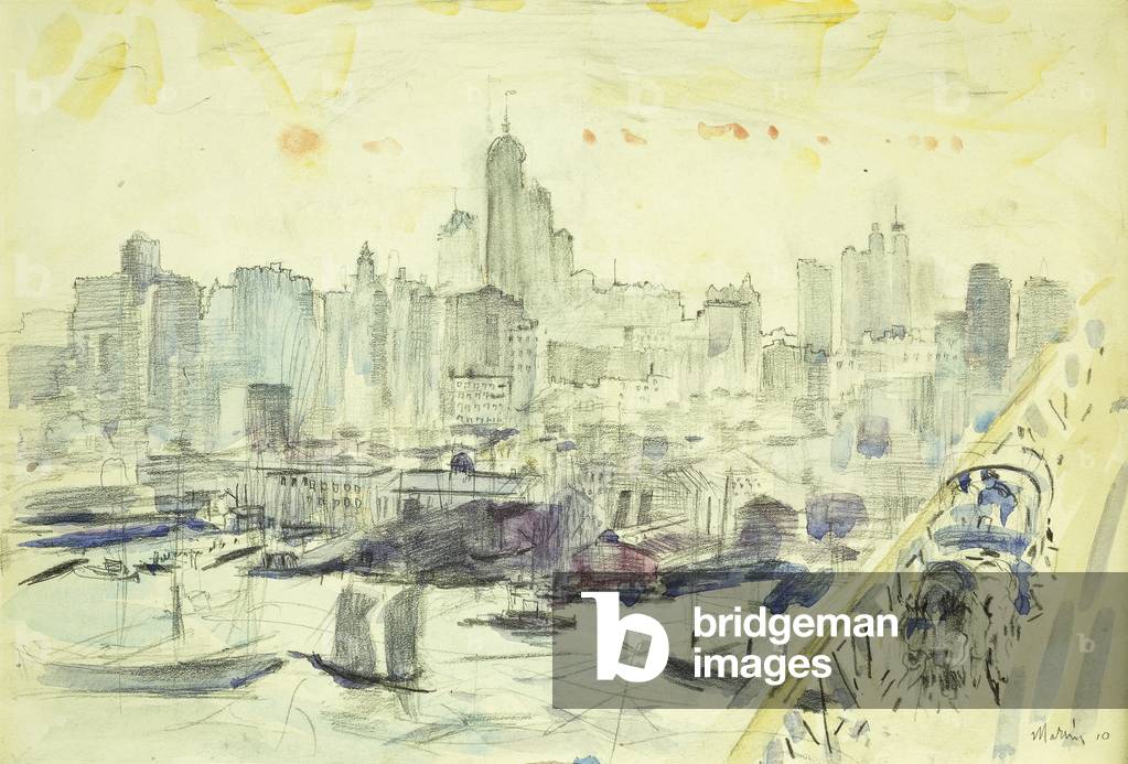 Vicinanze Ponte di Brooklyn, 1910 (olio su tela)