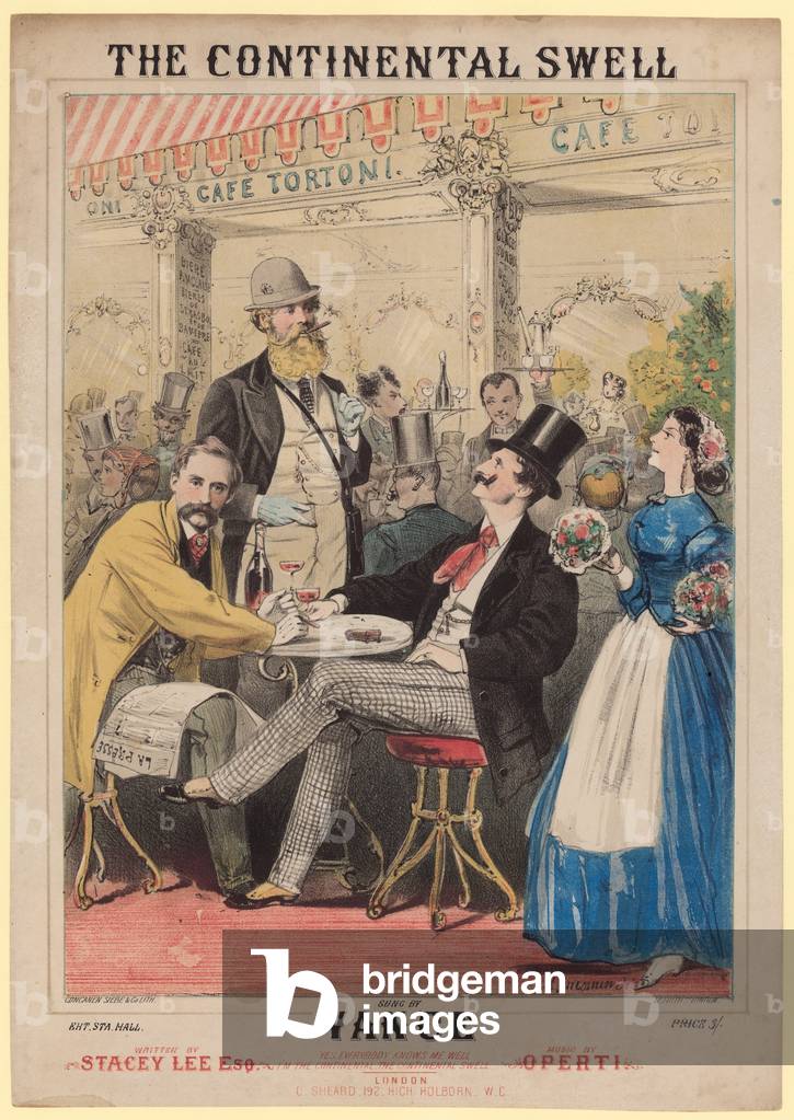 Der Continental-Brunnen (Farbe litho)