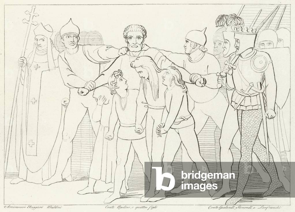 Conte Ugolino sequestrato, Inferno, Canto 33 (incisione)