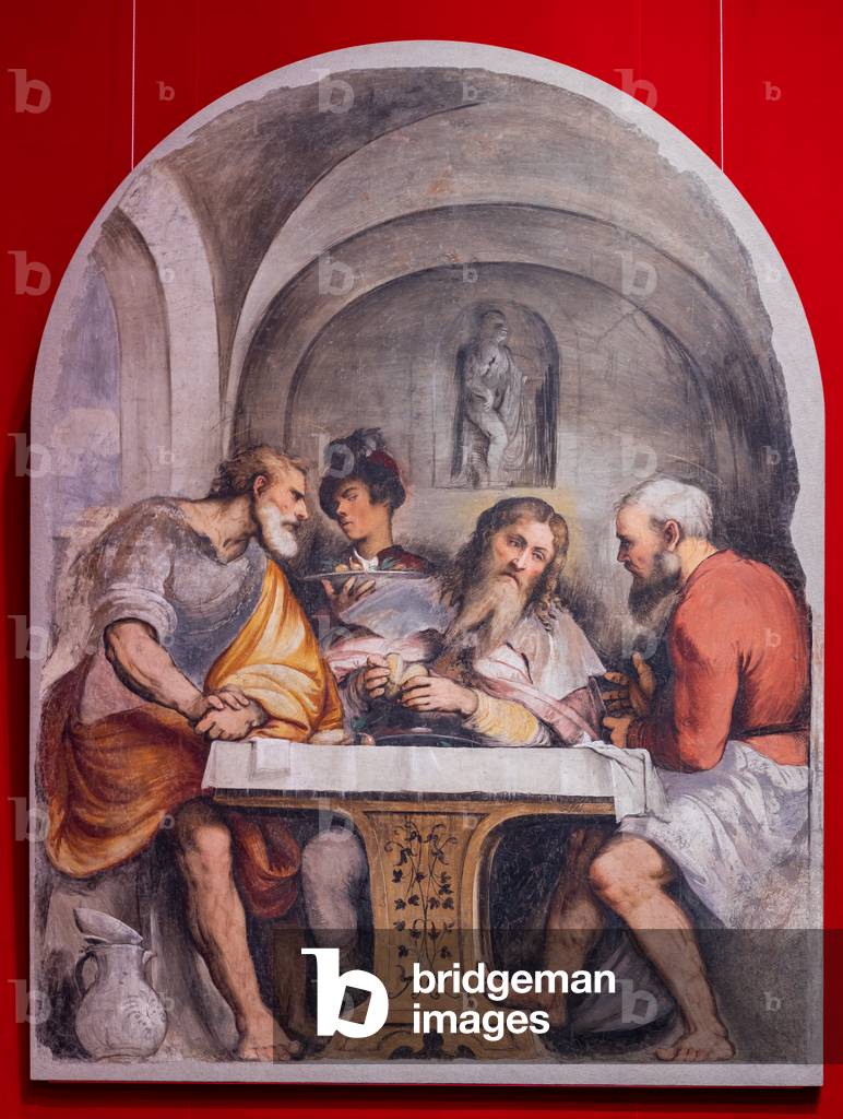 "Abendmahl in Emmaus" 1532 von Girolamo Romanino
