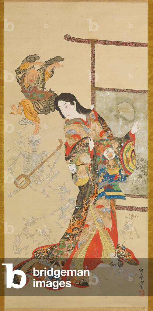 Jigoku Dayu (ink by Kawanabe Kyosai