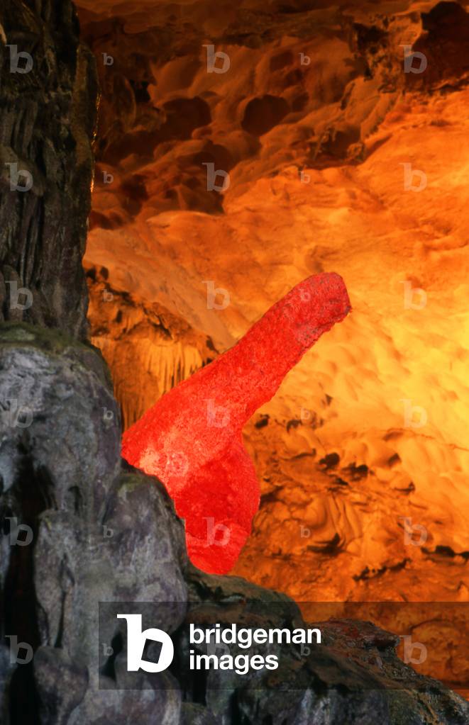 Phallic Shaped Rocks Image of Vietnam: Phallus-shaped rock, Hang Sung Sot (Cave of Awe or