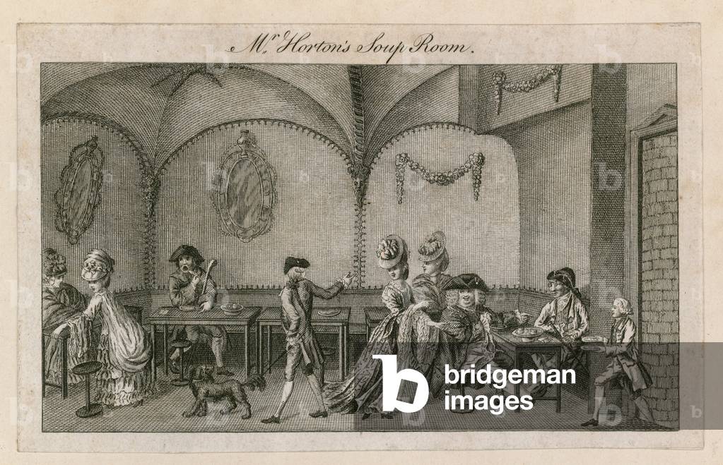 "Mr Horton's Soup Room (Gravur)" von English School