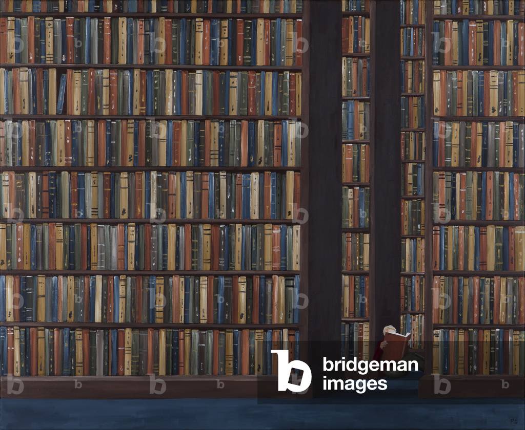 The Book Worm, 2014 (oil on linen)