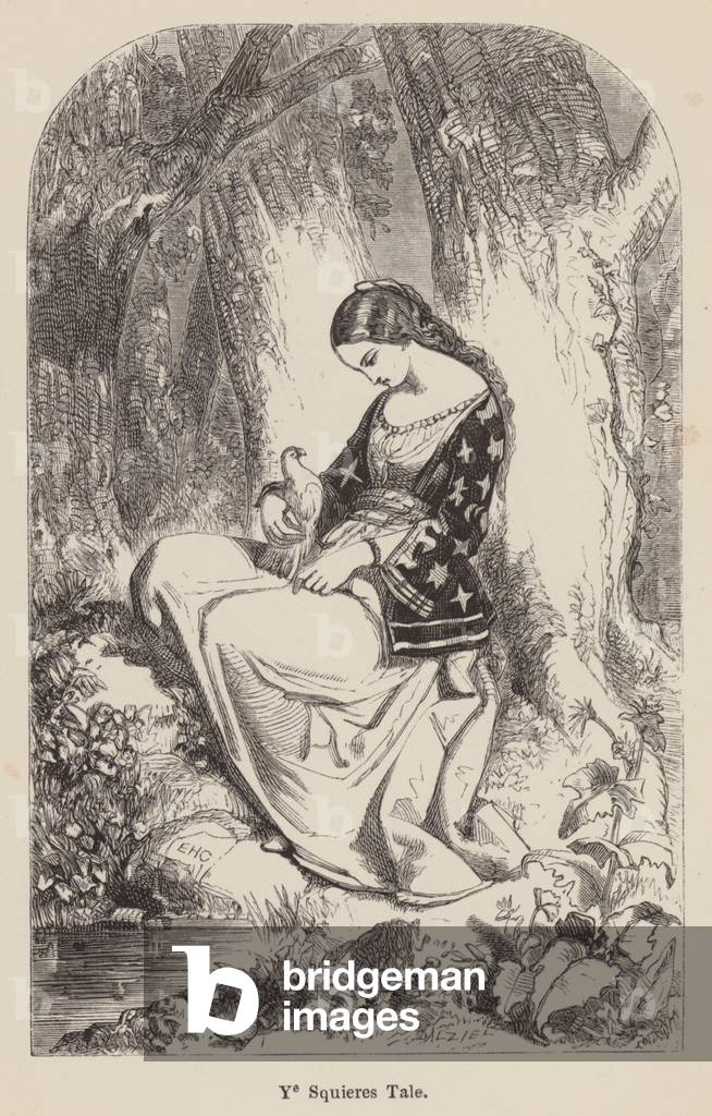 I racconti di Canterbury: Il racconto dello scudiero (incisione)