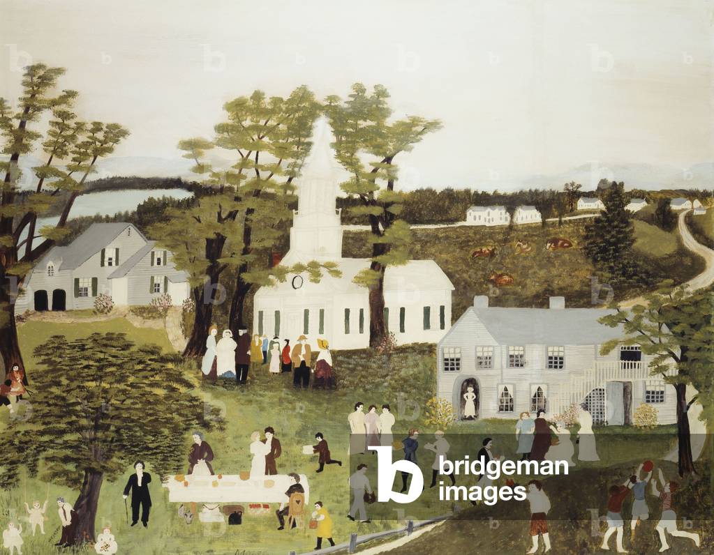 Picknick, 1945 (Öl auf Masonit)