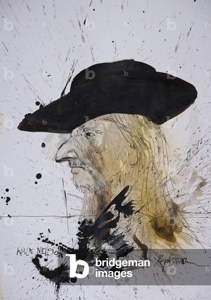 Musik, Willie Nelson (Zeichnung)