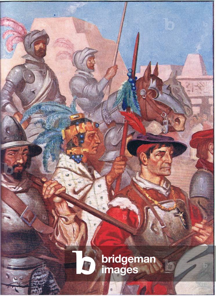 L'esercito entrò in Messico al suono della musica marziale, da Romance of Mexico pubblicato da T C & E C Jack 