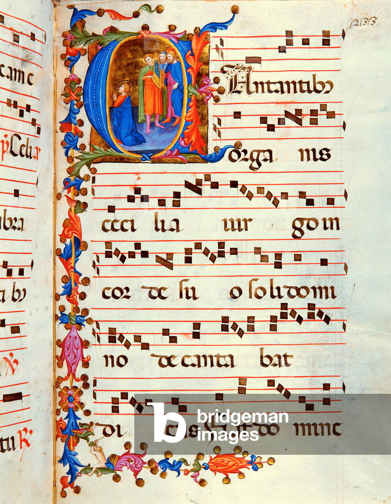 Bild von Manuskript "Antiphonar in Anmerkung 7" 1350 von Unknown Artist