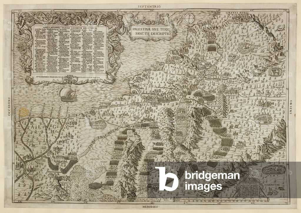 Eine Karte von Palästina, oder das Heilige Land