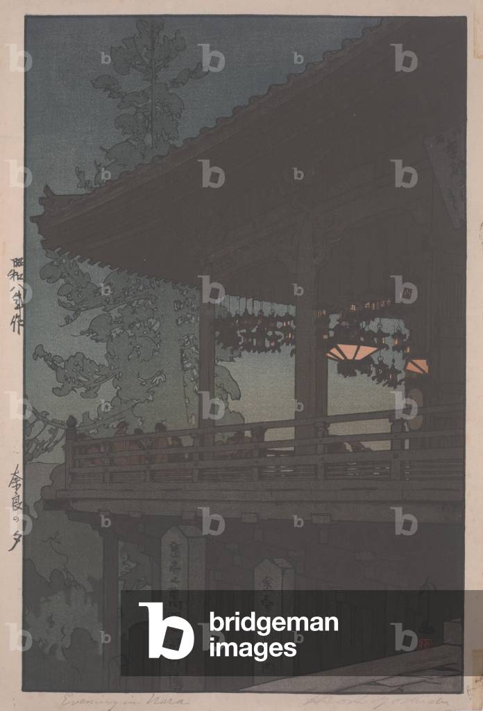 Bild von Druck "Abend in Nara", 1933 von Hiroshi Yoshida