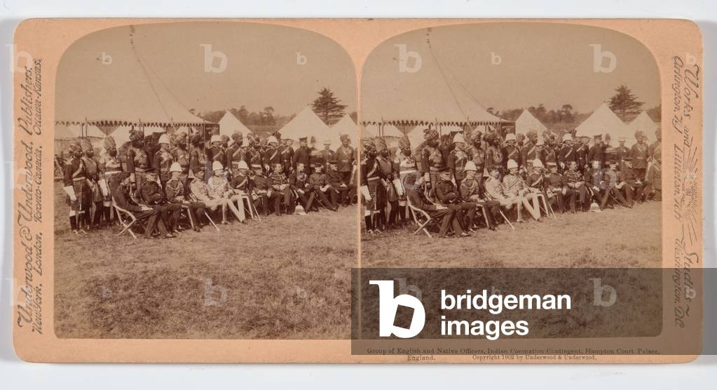 Image of Photography depicting Indian Coronation Contingent 1902 by Underwood & Underwood