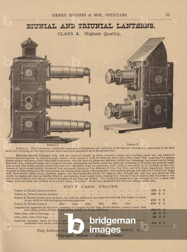 "Seite aus Henry Hughes & Sons Neuer Katalog" von English School