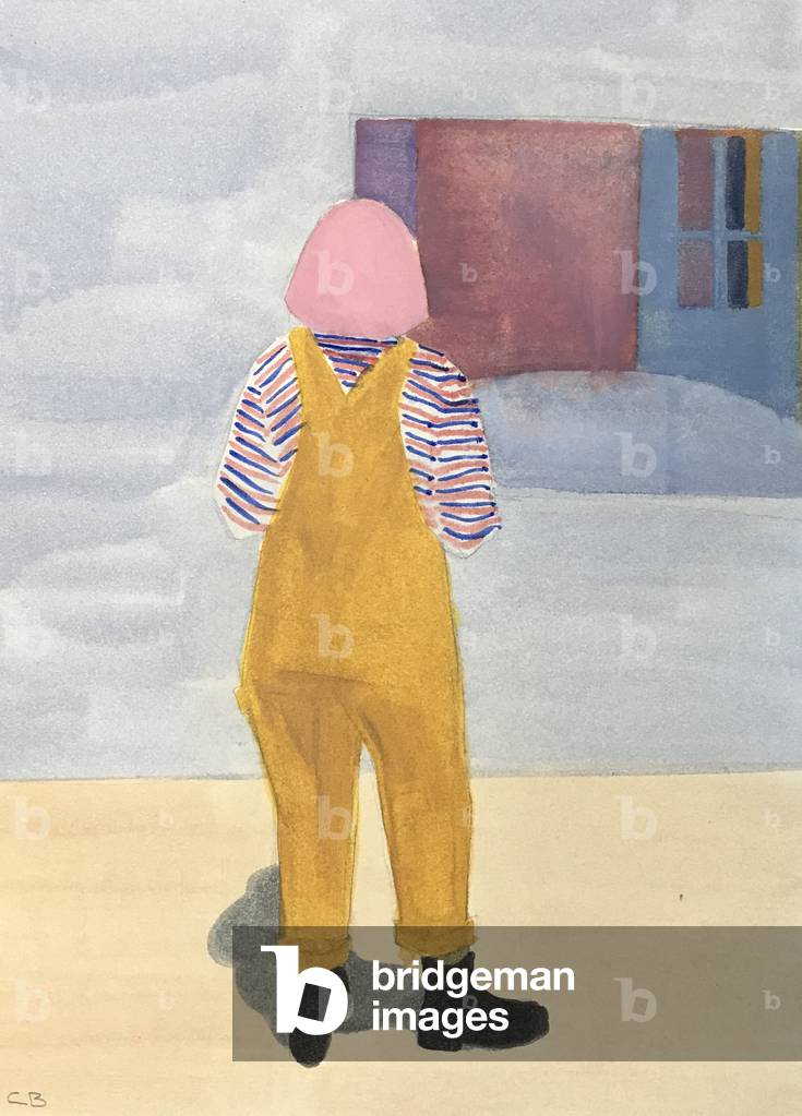 Ammirare Bonnard, 2020 (olio su carta)