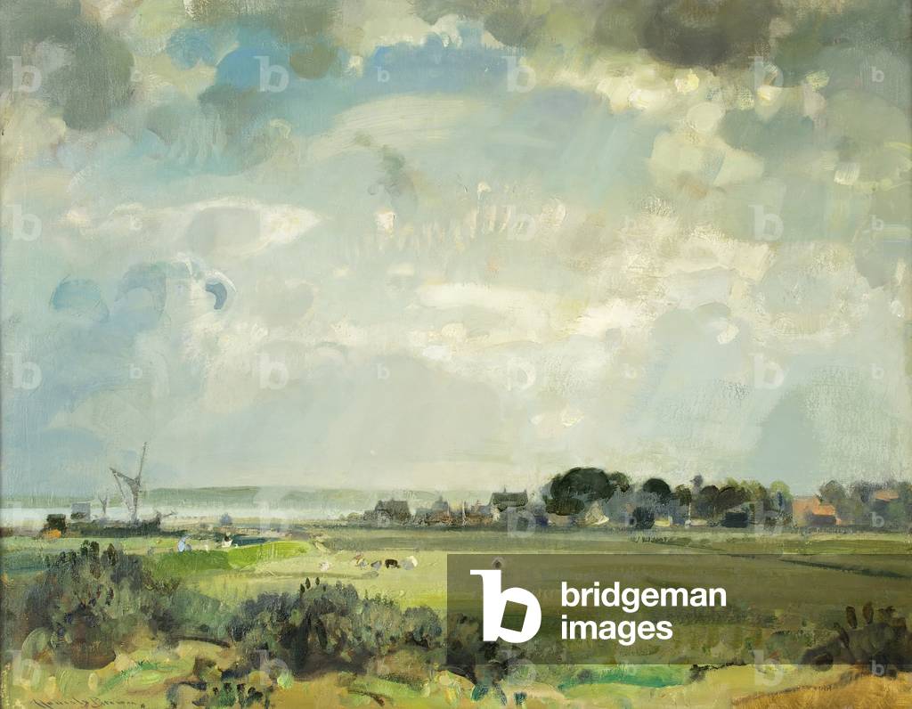 Suffolk River (Öl auf Leinwand)