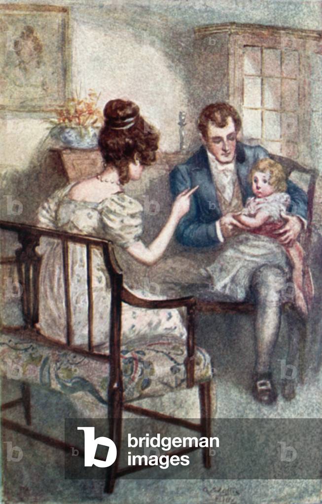 Illustration für Emma von Jane Austen (Farbe litho)