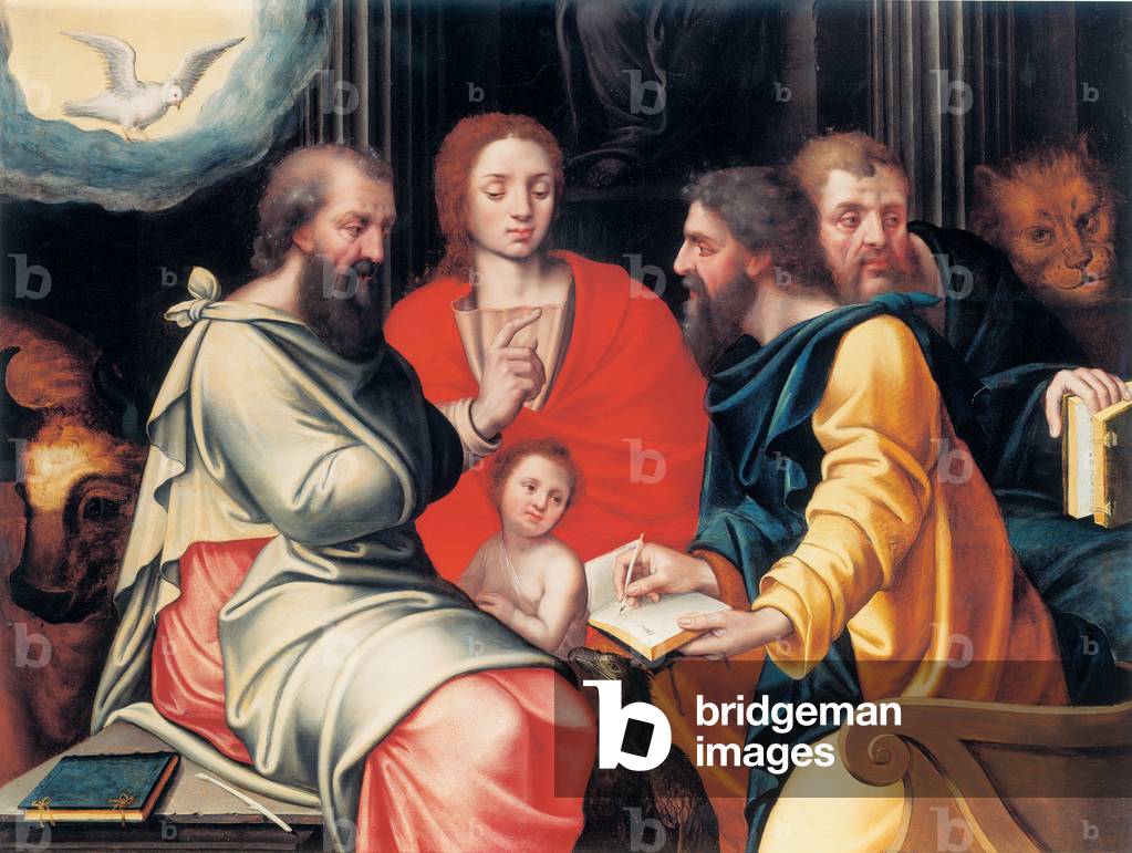 Immagine di Dipinto "I quattro evangelisti (olio su tavola)" 1500 di Vincent Sellaer