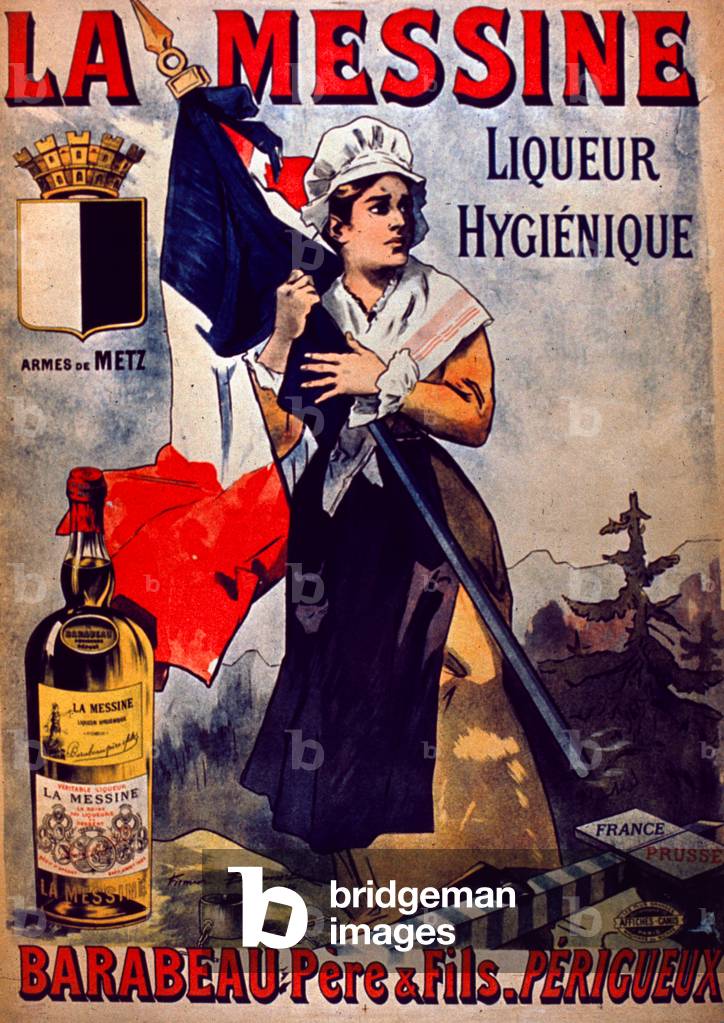 Bild von Druck "La Messine Liqueur Hygienique Werbung (Lithographie)" von Firmin Bouisset