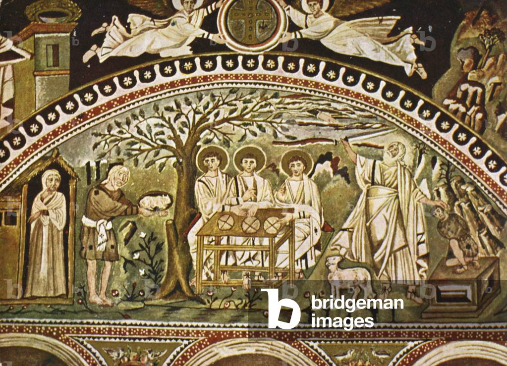 "Abraham sacrificando ISAAC Fresco"