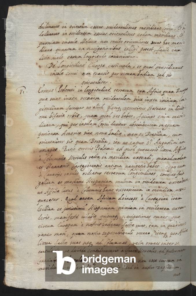 Immagine di Manoscritto "Foglio" di Gerardus Mercator