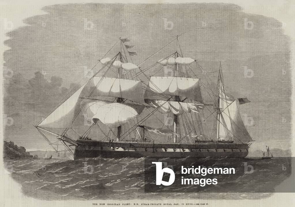 "Il nuovo Iron-Clad Fleet" di Edwin Weedon, b/w