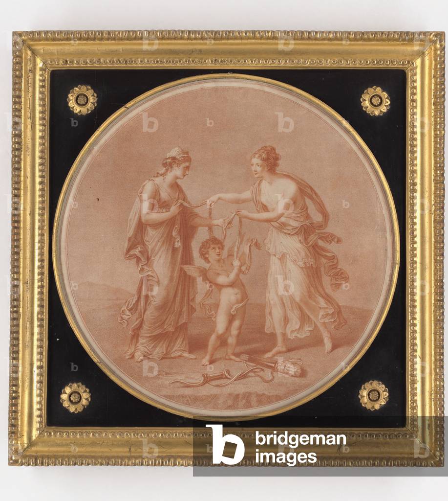 Giunone, Venere e Cupido, stampa fatta da William Wynne Ryland, 1777 (incisione stipple)