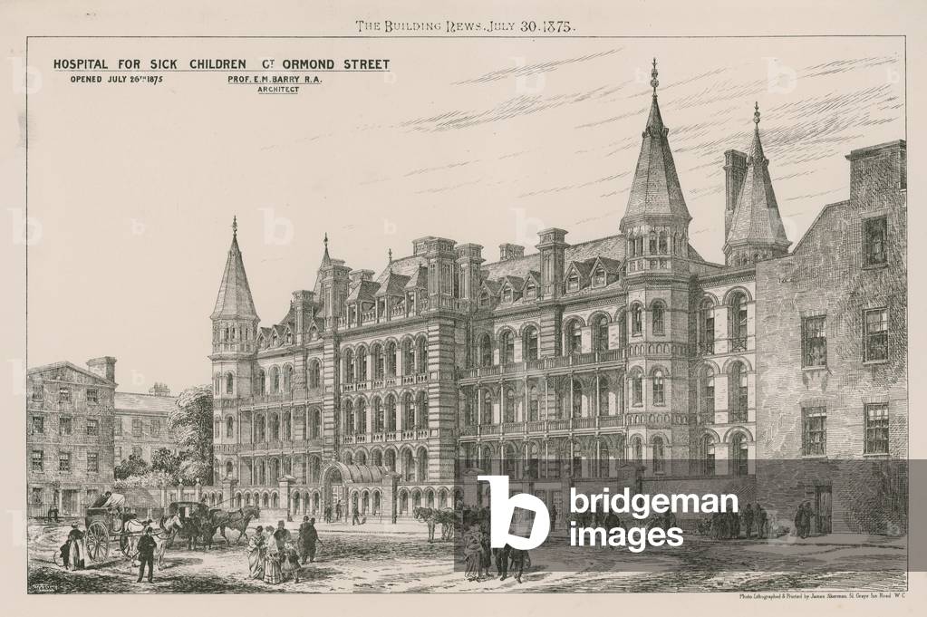 Ospedale per bambini malati, Great Ormond Street (incisione)