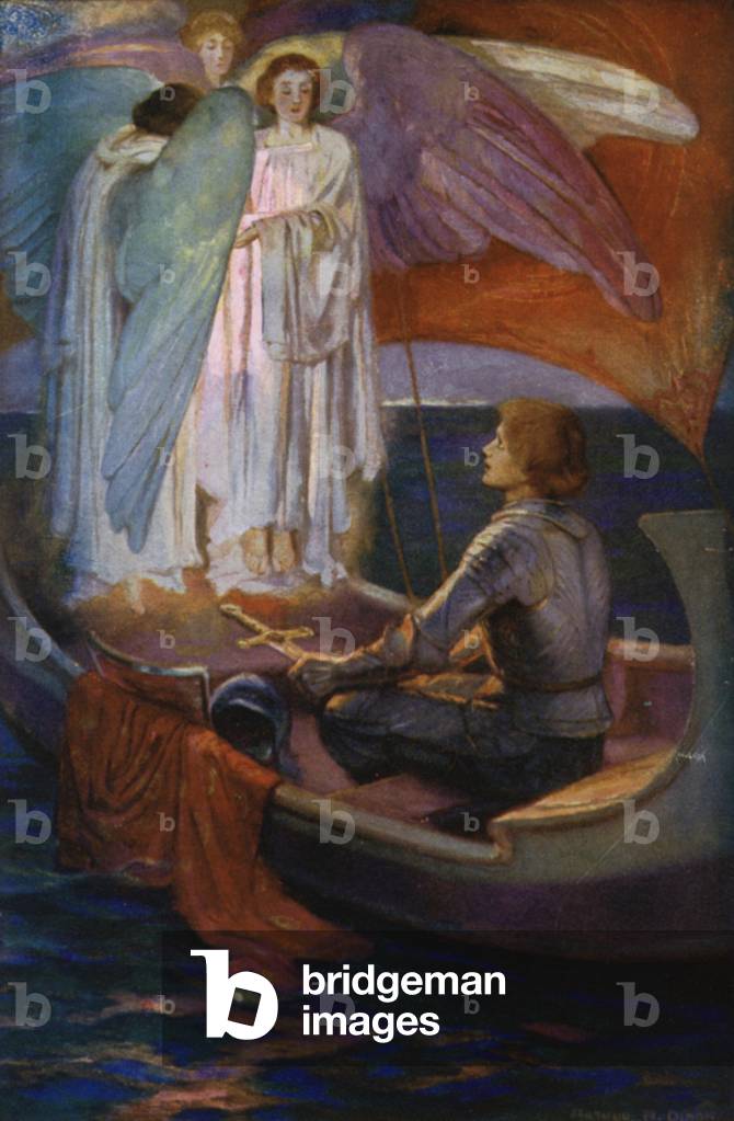 Tennyson Poesia: Sir Galahad (colore lito)