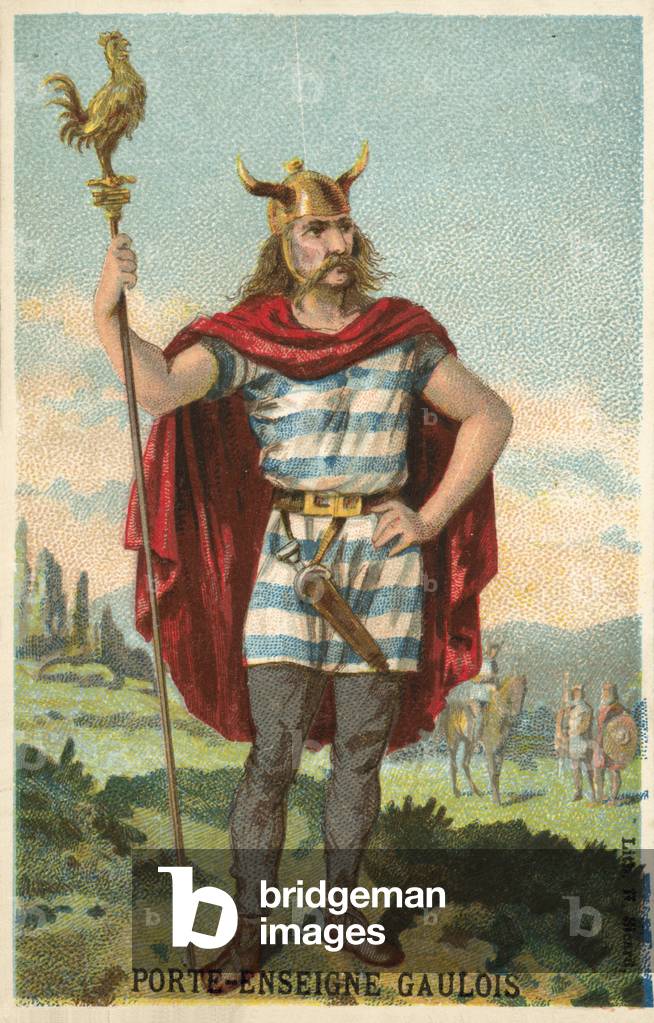 Gallischer Standardträger (chromolitho)