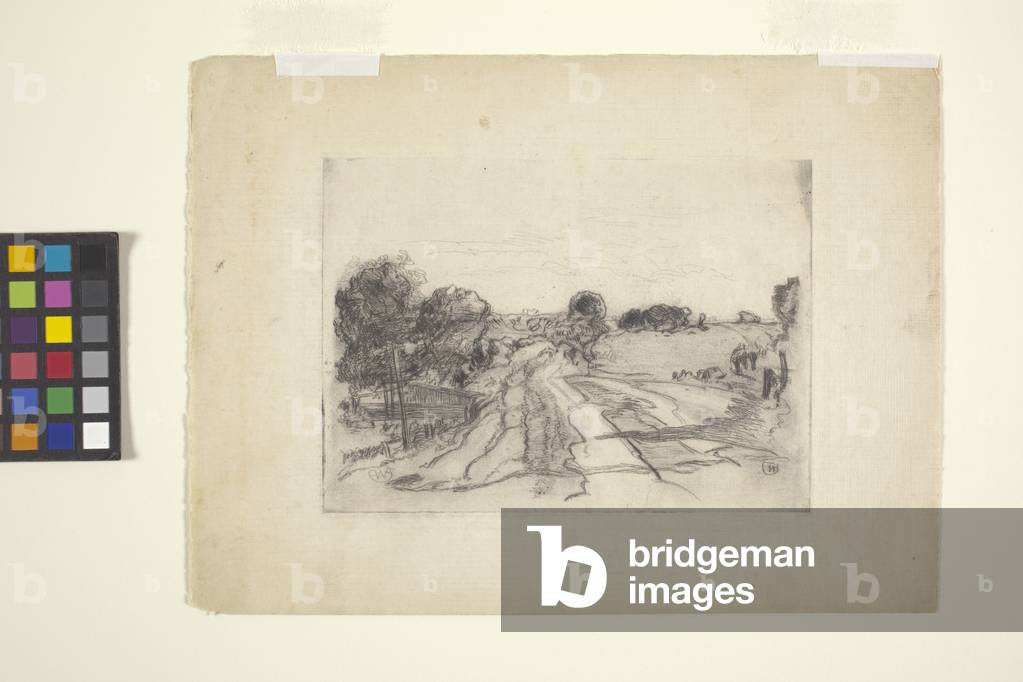 Landscape With Stream (etching)