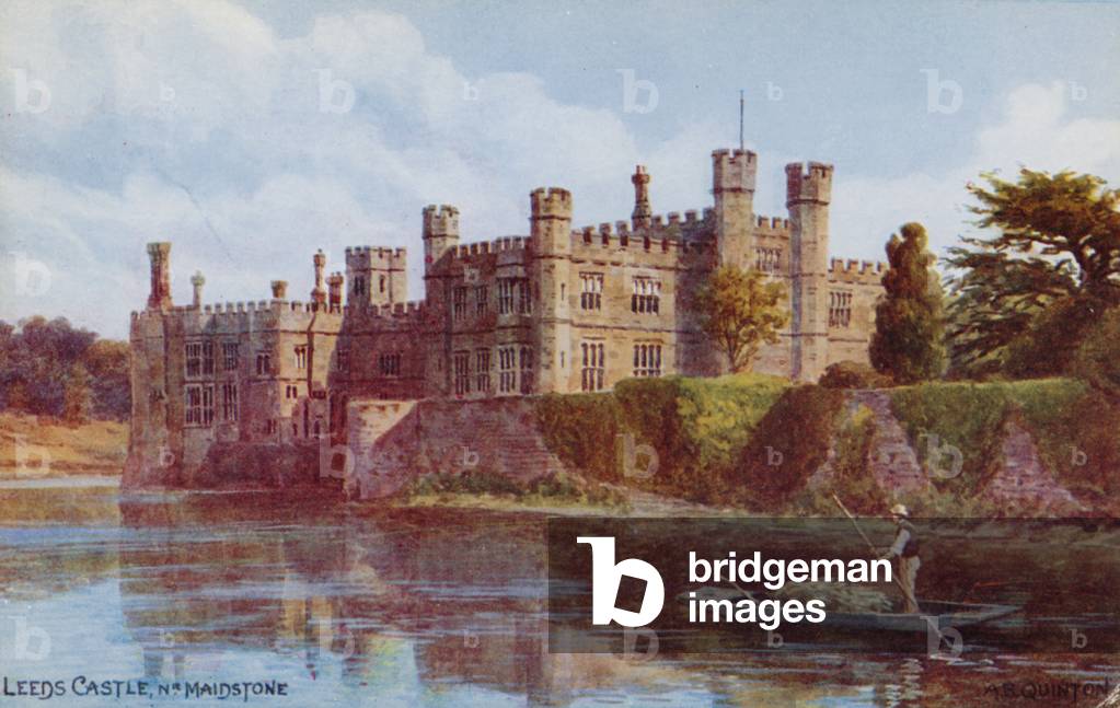 "Leeds Castello vicino Maidstone (colore lito)" di Alfred Robert Quinton