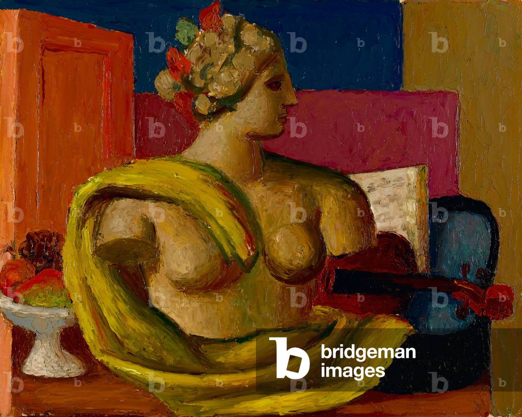 "Violino e Busto", c.1934 di Mark Gertler