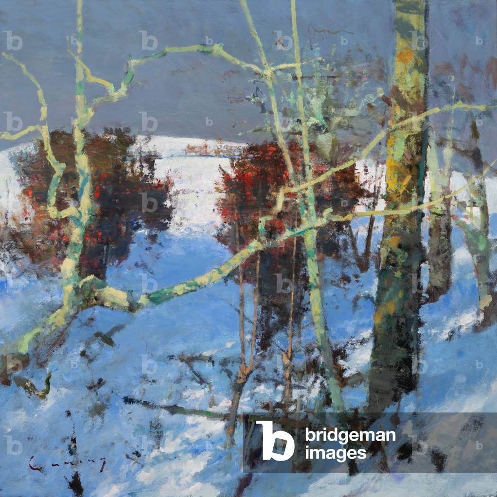 Immagine di Dipinto "Kent Downs Under Snow" 2019 di Fred Cuming