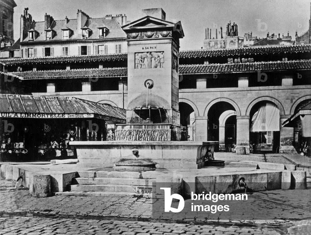Immagine di Fotografia "La «Fontaine de la Paix» (fontana della pace) a Parigi" 1887, b/w
