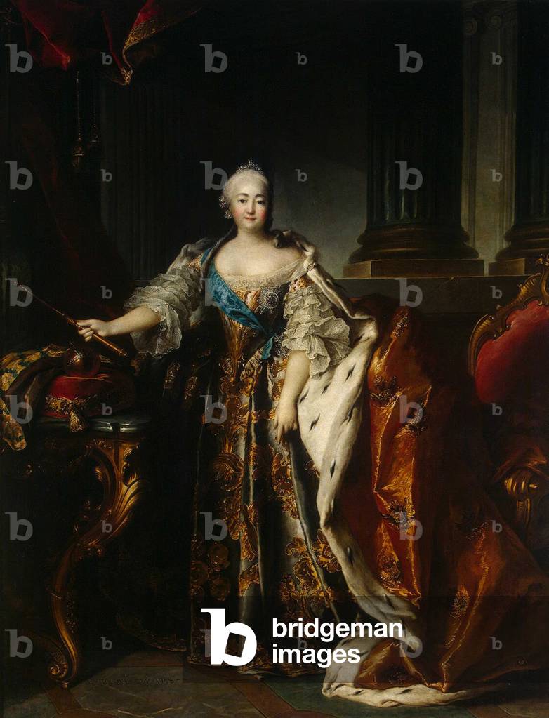 Porträt der Kaiserin Elizabeth, 1758 (Öl auf Leinwand)