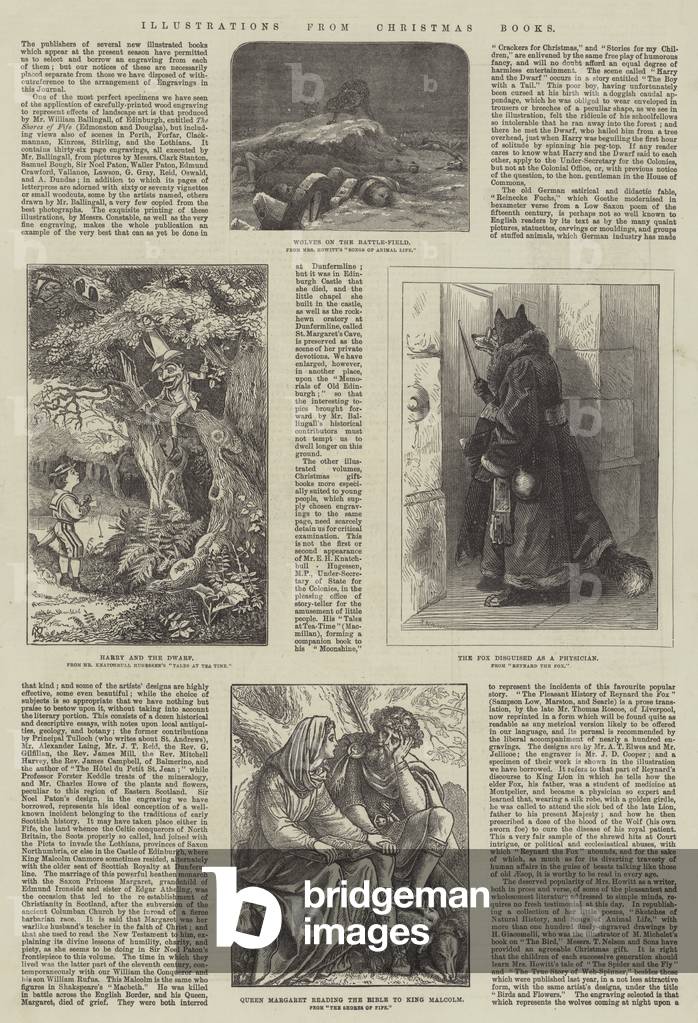 Illustrationen aus Weihnachtsbüchern (Gravur)