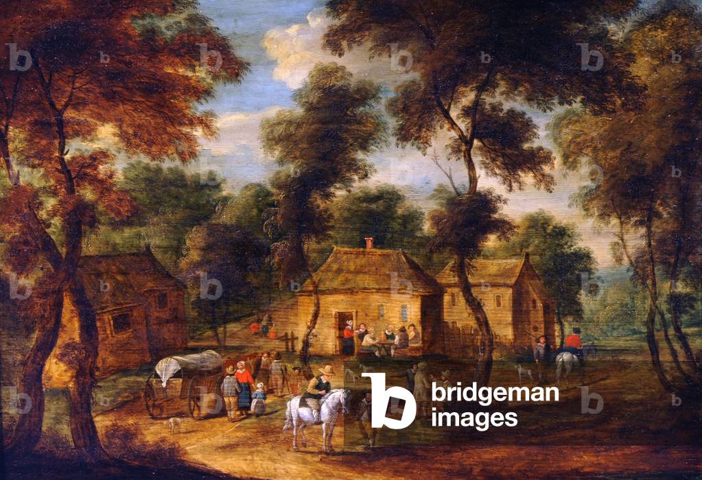 Immagine di Dipinto "Scena del villaggio con contadini" 1601