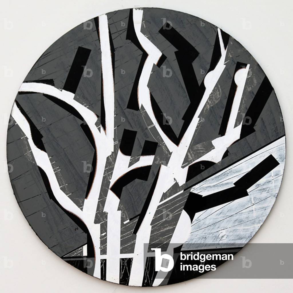"Twixt Heaven & Earth VII-B (Acryl auf Rundplatte)" 2019 von Sara Hayward