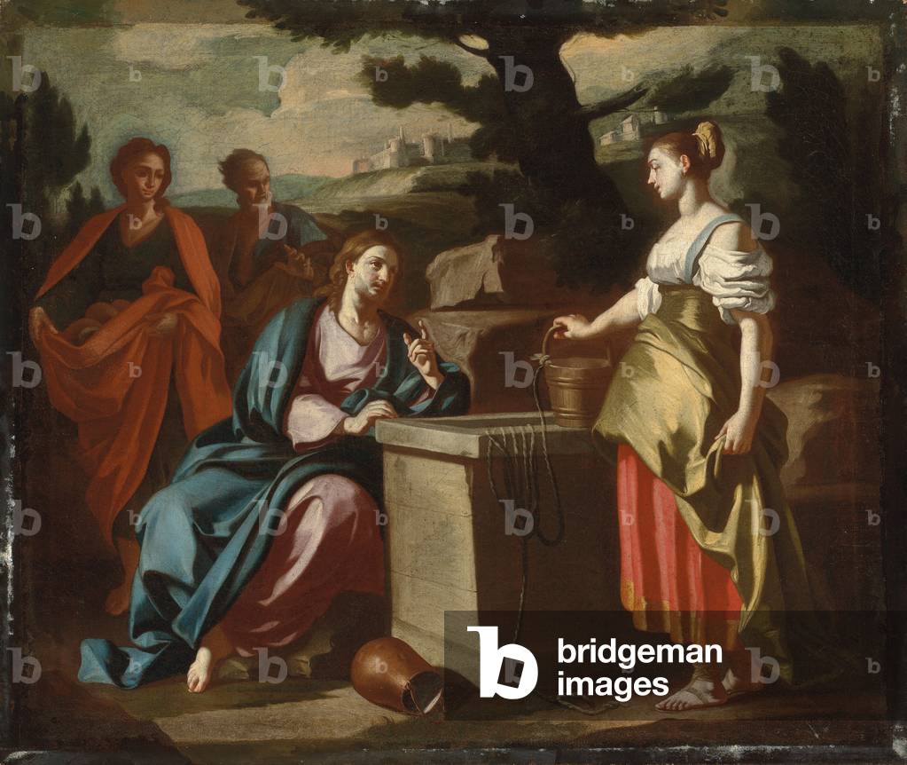 Bild von Gemälde "Christus und die Frau von Samaria am Brunnen (Öl auf Leinwand)" von Francesco Solimena
