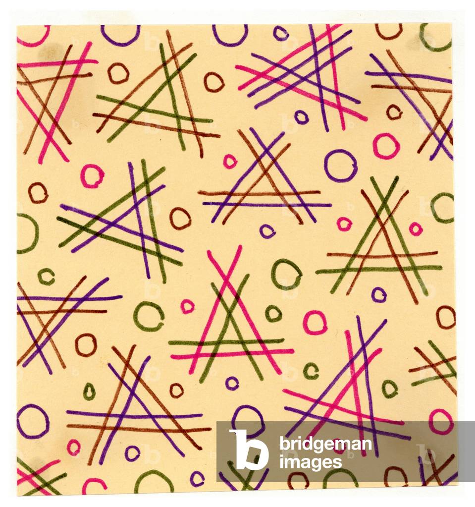 Image of Painting depicting Textile designs 1958 by Barry Daniels