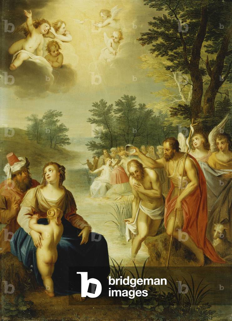 Die Taufe Christi (Öl auf Tafel)